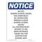 Signmission OSHA Notice, 5" Height, No Exit During School Hours This Sign, 5" X 3.5", Portrait OS-NS-D-35-V-14529 - alternate 1